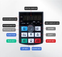 Inverter VFD 220V 0.75KW Monofase per Motore Mandrino CNC, Convertitore a Frequenza Variabile