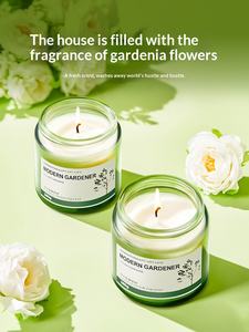 Vela Aromática de Flor de Gardenia, en Botella China, para Dormitorio, Hogar, Duradera, de Alta Gama, Regalo Romántico y Emocional para Cumpleaños y Bodas - Product Image 1
