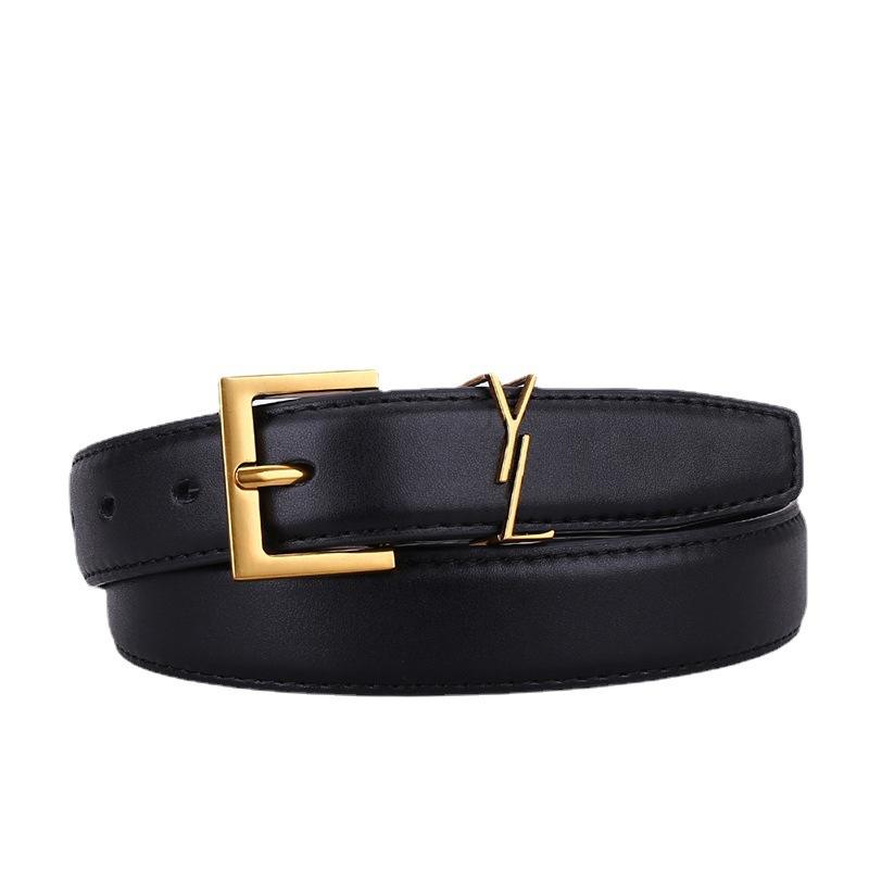 Women's Leather Needle Buckle Retro Vintage Belt Large Brand Cowhide Belt Designer Versatile Casual Ladies Belt Wholesale Price