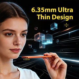 <span class=keywords><strong>Batterie</strong></span> <span class=keywords><strong>externe</strong></span> sans fil ultra-fine en aluminium magnétique 6,35 mm 15 W 5000 mAh avec charge rapide Type-C 22,5 W pour <span class=keywords><strong>iPhone</strong></span> - Product Image 2