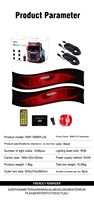 BGZM 16*96Plus 1696P 12V USB Feux LED pour voiture, yeux de démon, panneau matriciel arrière pour camion, signal lumineux, avertissement, stroboscope, nouveau, rénovation/mise à niveau
