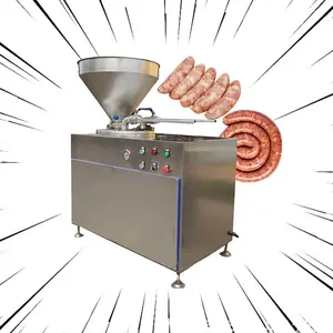 Embutidora De Salchichas Complete Process and Stainless Steel Machine That Make Sausage Machine