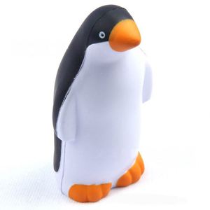 Penguin Shape Stress <b>Ball</b> Imprint Logo Penguin Stress Relief <b>Squeeze</b> Toys for Promotion Gifts - Product Image 3