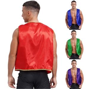 Ropa de baile para hombre Príncipe árabe indio Cosplay chaleco antimanchas ropa de actuación de baile de escenario disfraces de Halloween - Product Image 3