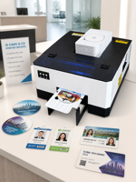 Machine d'impression de cartes d'identité à jet d'encre recto-verso automatique avec plateau pour imprimante à jet d'encre Epson L800