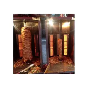 Hout Bbq Kebab Grill Machine Automatische Roterende Kebab Spies Machine Model