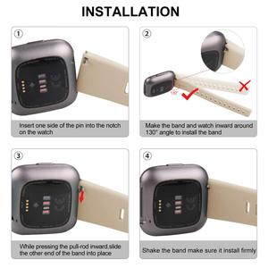 Pour Fitbit Versa2 Sangles En Caoutchouc Silicone <span class=keywords><strong>Bracelet</strong></span> Sport Montre Intelligente Pour Fitbit <span class=keywords><strong>Versa</strong></span> 2/<span class=keywords><strong>LITE</strong></span> <span class=keywords><strong>Bracelet</strong></span> - Product Image 5