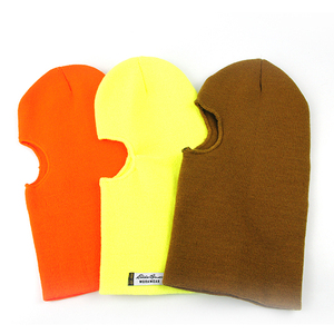 Visiera in bianco con passamontagna in acrilico colorato personalizzato senza Logo - Product Image 1