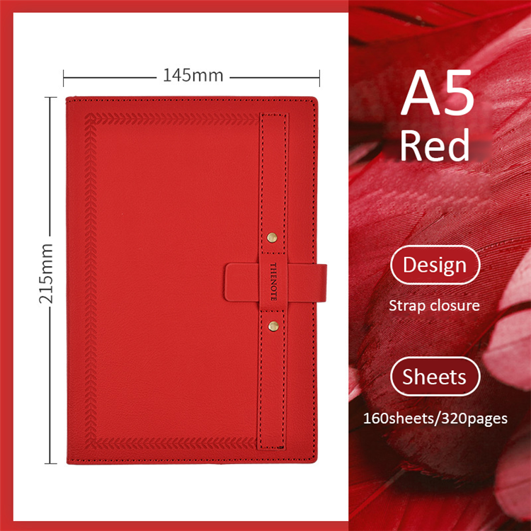 Cahier a5 journal rouge
