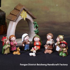 Luci LED Natalizie Ecologiche, Ornamenti in Resina della Natività di Gesù, Nuove Decorazioni e Regali per le Festività - Product Image 3