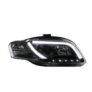 Conjunto de Faros Delanteros para <span class=keywords><strong>Audi</strong></span> <span class=keywords><strong>A4</strong></span> 2005-2008, Modelo B7, Listos para Instalar, con Lentes LED de Doble Haz, Luces de Circulación Diurna y Señales de Giro, 6000K, 12V - Product Image 1
