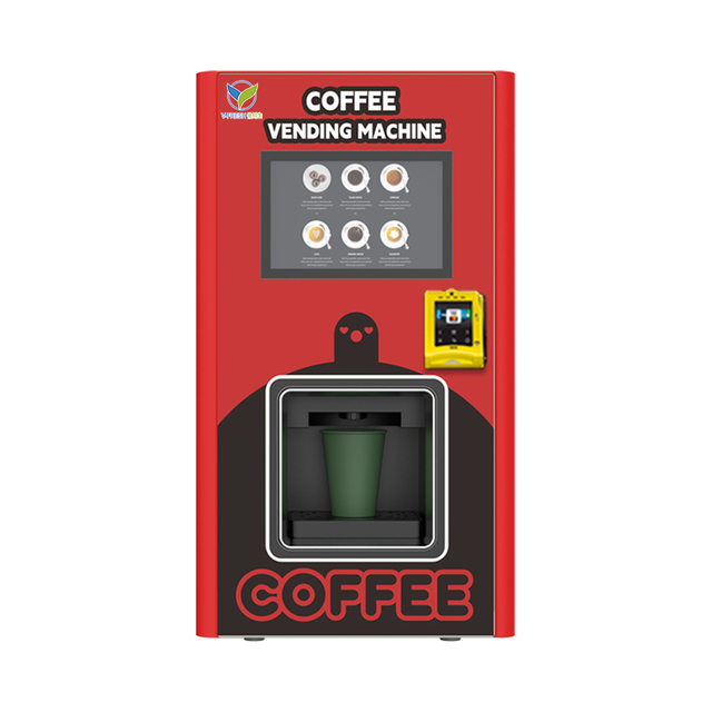 VFresh Best Price  40 Capsules Automatic Robot Card Operated for  Station Coffee Vending Machine