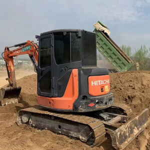 Excavatrice Hitachi ZX55 ZX55USR d'occasion, fabrication japonaise, 5,5 tonnes, mini-excavatrice d'occasion, excavatrice sur chenilles, moteur Hitachi, boîte de vitesses - Product Image 1