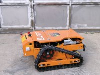 Cortacésped Robótico de Control Remoto de Bajo Ruido, Cortadora de Césped con Orugas para el Cuidado del Césped de Grandes Villas