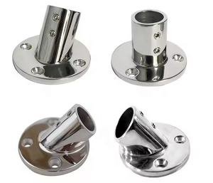 נירוסטה 316 סירה עגול בסיס 30 מעלות עבור o. d. 22 מ "מ צינור יד רכבת מתאימה בסיס עגול - Product Image 2