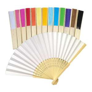 Abanicos Plegables de Bambú Estilo Antiguo Xiangxing al por Mayor, 21 cm, Clásicos, Tradicionales, para Regalo de Boda, con Logotipo Personalizado - Product Image 1