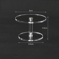 Support à gâteau rond en acrylique avec présentoir pour boîtes mystères, rangement de desserts et présentation en niveaux
