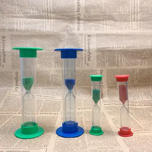 Art Deco Style Large Plastic Sand Timer Manufacturer's 3 5 15 20 Minute Colorful Sets Educational Hourglass Update