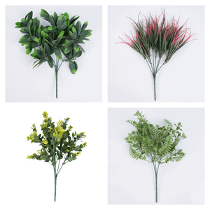LO-138 <span class=keywords><strong>Prix</strong></span> de gros d'usine 30-50cm Plastique ininflammable ignifuge résistant aux UV Verdure artificielle - Product Image 2