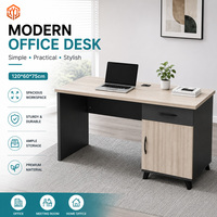 Meuble de rangement en bois pour bureau, avec 3 portes vitrées supérieures, verrouillable, pour documents et livres, montage facile