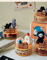 Vente en gros de cire de soja pour Halloween, bougies parfumées d'aromathérapie faites à la main
