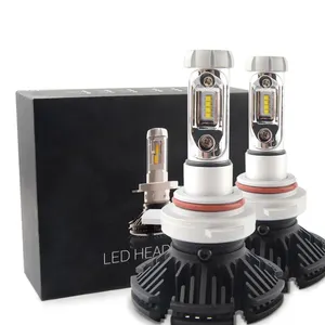 X3 50W 6000LM zes led 빛 H11 9005 9006 자동차 H7 h4 팬리스 led 헤드 라이트 하이 퀄리티 led 자동차 전구