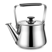 Bouilloire à eau sifflante classique en acier inoxydable 1,5L/2L/3L, finition miroir poli, compatible induction, pour usage domestique