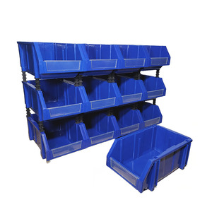 Plastic Storage Bin 6L Storage Boxes Plastic bin Stackeable Shelf Storage Holder Craft Supplies Hang and stack bin Tool Organize
