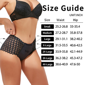 Bragas de encaje para mujeres, ropa interior calada de flujo intenso, a prueba de fugas - Product Image 6
