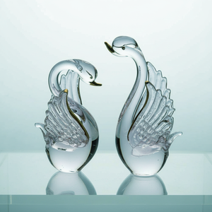 โรงงานจีนผลิตและจำหน่ายของตกแต่งรูปหงส์แก้ว ตุ๊กตาหงส์แก้ว - Product Image 4