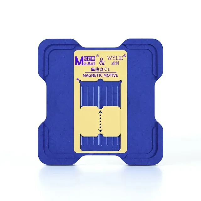 MaAnt C1 Magnetic CPU BGA Reballing Stencil Kit Platform for A8-A17 Hisilicon Qualcomm MTK EMMC Android Steel Mesh Repair