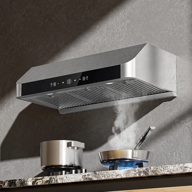 Modern Design Switch Control Kitchen Exhaust Slim Cooker Hood Aire Range Hood Inserts Filter for Kitchen Hood