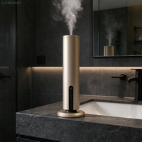 Diffuseur d'air sans fil LUXAROMES A326 avec machine à huile parfumée 120 ml en aluminium, contrôle tactile par application, pour utilisation sur comptoir de boutique