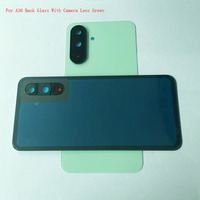 Harga pabrik casing ponsel untuk Samsung A36 kaca belakang dengan lensa kamera hitam/putih/hijau/ungu kaca belakang