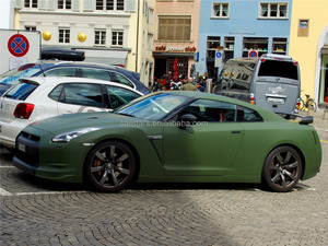 Involucro in vinile per <span class=keywords><strong>auto</strong></span> <span class=keywords><strong>verde</strong></span> militare opaco senza bolle per 1.52m * 28m - Product Image 4