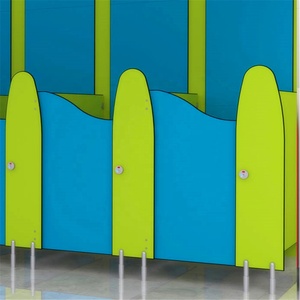 Impermeable y a prueba de humedad Escuela Centro Comercial <span class=keywords><strong>gimnasio</strong></span> baño puesto particiones ducha e inodoro cubículos con puerta - Product Image 3