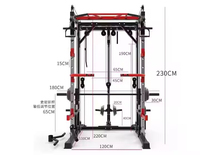 Cage de musculation multifonctionnelle demi-cercle pour entraînement complet, équipement de fitness pour la maison, exercices Smith, pectoraux et jambes