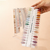 Vente en gros : Nuancier simple personnalisé pour nail art, 78 ou 144 couleurs, plaque d'affichage acrylique pour échantillons de vernis à ongles avec anneau métallique