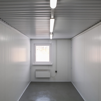 Maison conteneur moderne en kit, unité modulaire préfabriquée directement de l'usine avec structure en acier galvanisé pour bureau, hôtel, camping