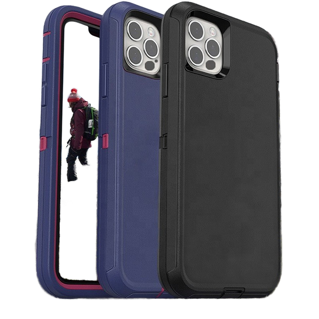 Heavy Duty Shockproof Hybrid Armor Case for iPhone 16 15 14 13 11 Pro Max Luxury Protection Cover for iPhone 13 Mini 12 Mini 5G