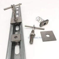 Support de canal en acier inoxydable pour revêtement en pierre naturelle Système de fixation de pierre de marbre Modèle 3D Accessoires de mur rideau de conception