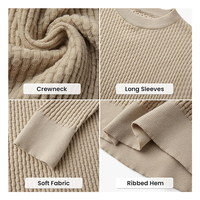 Suéteres europeos y americanos de invierno para hombres Otoño e invierno Nueva moda Tops de punto Suéteres de negocios de moda para hombres