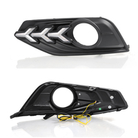 Luz diurna modificada al por mayor, luz decorativa delantera para parachoques, intermitente para Nissan Tiida 16-22