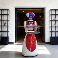 Robot de livraison de nourriture intelligent avec système LiDAR SLAM pour éviter les obstacles, robot serveur intelligent pour hôtel et café