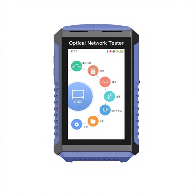 Mini OTDR Fiber Optical Time Domain Reflectometry 4.3inch Fiber Equipment 1310/1550nm SC/PC 100m~100km 24/26db