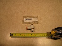 Raccord Kq2v11-35s, tube de 3/8 pouces de diamètre extérieur, port NPT de 1/4 pouces, M0061, neuf, authentique, en stock, avec une garantie d'un an.