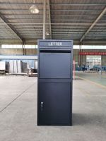 Boîte aux lettres en acier galvanisé très vendue pour la livraison sécurisée de courrier et de colis, idéale pour les bureaux de poste