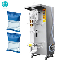 Machine automatique de fabrication et de remplissage de petits sachets d'eau, production à petite échelle, 110V/220V/380V, garantie 1 an