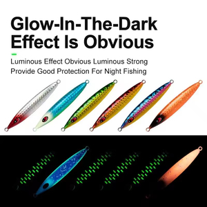 New 250g 300g 400G 500G 600g biển sâu chậm sân jigging thu hút UV Glow kim loại nhanh chóng Jig thu hút nước mặn Mồi Câu Cá - Product Image 5
