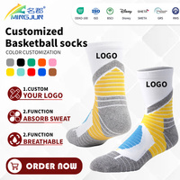 Chaussettes de sport de basketball avec soutien de la voûte plantaire, respirantes, logo brodé personnalisé, pour jeunes, vente en gros, OEM, ODM